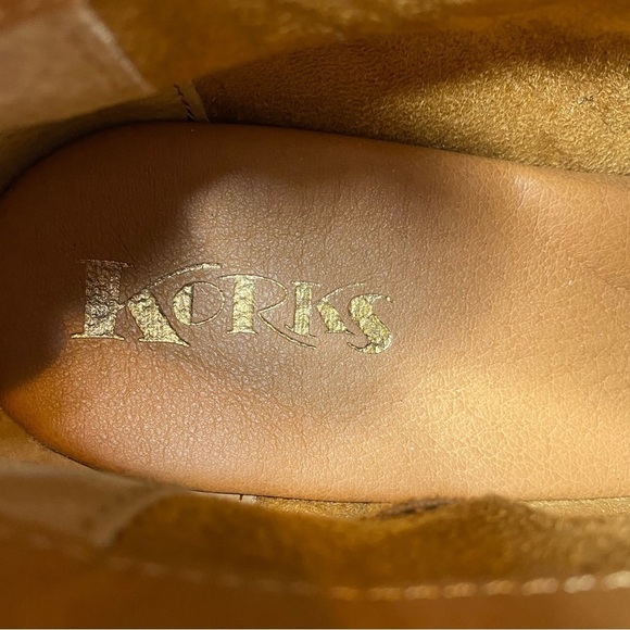 Korks Sonya Brown Leather Bootie 9 1/2 - Picture 13 of 15